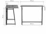Стол компьютерный Woodville Бринг 585055 дуб велингтон 90x55x74 фото 2