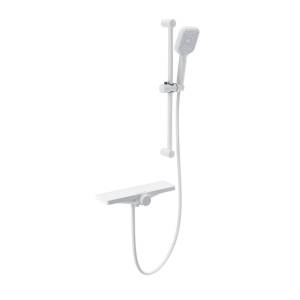 Смеситель для ванны Wonzon & Woghand WW-B2551-A-MW термостатический, с душевым гарнитуром, белый матовый