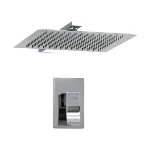 Душевой комплект Wasserkraft A12118 с верхней душевой насадкой, хром, встраиваемый