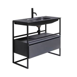 Тумба с раковиной Armadi Art Loft 120 антрацит, напольная