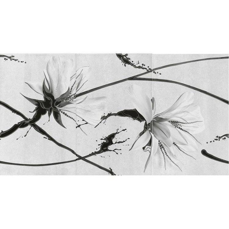 Панно Шахтинская плитка Картье 10301001918 Сер 01 40x75