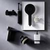 Смеситель для раковины AM.PM Inspire V2.0 F50A02522 TouchReel излив 125 мм, черный, шт. фото 9