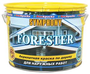Краска фасадная Symphony Forester по дереву база А 9 л