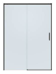 Душевая дверь в нишу Cezares PLANE-BF-1-130-C-GM профиль оружейная сталь, стекло прозрачное, 130x195