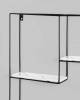 Полка навесная Stool Group Square FDC9684 bl w/m черная, белый мрамор 50x10x50 фото 5
