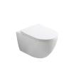Унитаз подвесной Vincea Globo VT1-74T безободковый, сиденье микролифт, белый фото 3