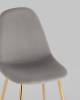 Стул Stool Group Валенсия SN OS-001L-V HLR-18 DUAL серый золотые ножки, велюр фото 8