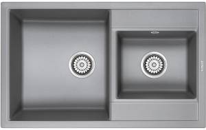 Мойка кухонная Paulmark Tandem PM238250-GRM серый металлик