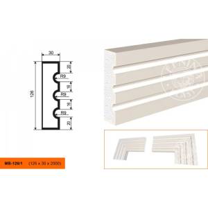 Молдинг LepninaPlast МВ-126/1 200x3x12.6
