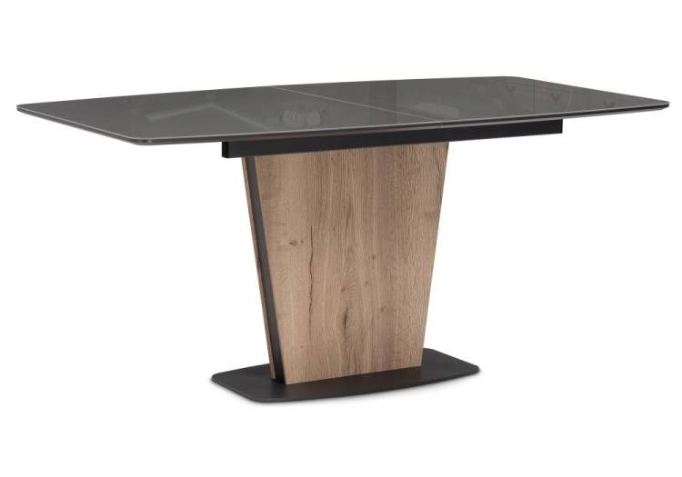 Стол Woodville Теон 532378 графит, дуб галифакс 160(200)x90x76