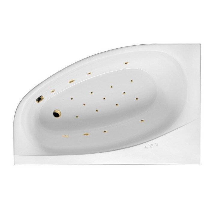 Акриловая ванна Excellent Kameleon RELAX WAEX.KML17.RELAX.GL 170x110 левая, золото