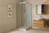 Душевой уголок Royal Bath RB HPD-T-ST профиль сатин, стекло прозрачное, 90x80x200 фото 2