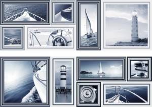 Декор Mallol Genova Decor Memories Azul-2 50x75