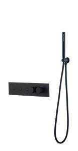 Душевой комплект Boheme Fusion 131-SYS-B Black