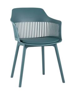 Стул Stool Group Crocus SL-7047DP dark blue 66014 DUAL темно-бирюзовый с подушкой