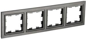 Рамка 4-постовая IEK Brite BR-M42-K45 темная бронза