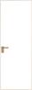 Межкомнатная дверь Profil Doors 1 AGK цвет профиля Золото, стекло безопасное 4 мм монохром белый просветленный 600x2000