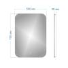 Зеркало Watersense Rita Oreol W00934 LED подсветка, сенсор, 50x70 фото 4