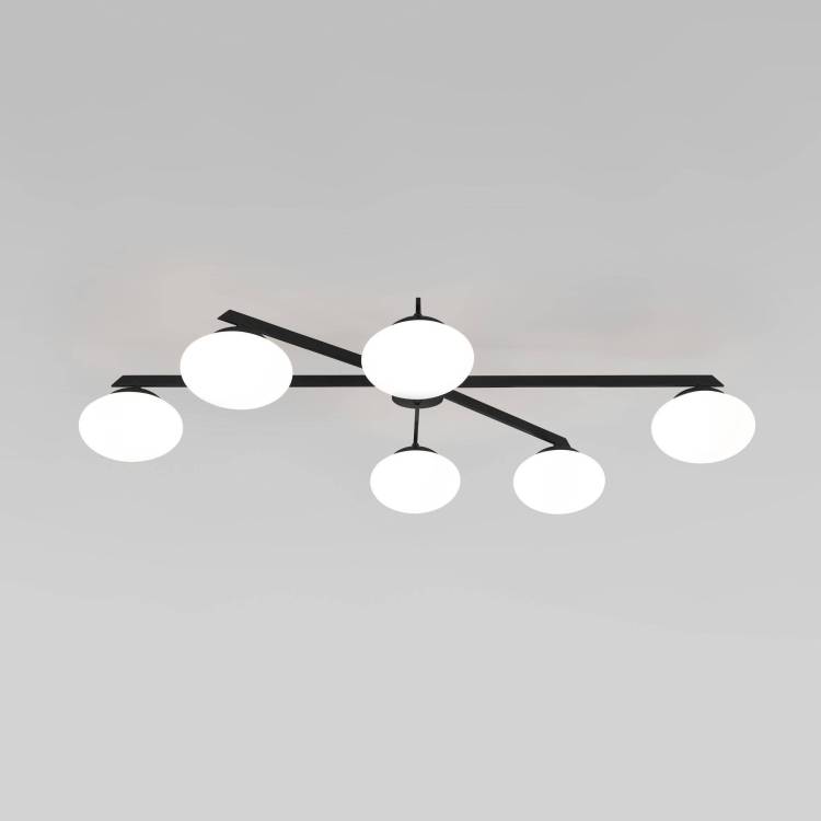 Потолочный светильник Eurosvet Opaline 70220/6 черный Smart