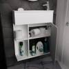 Тумба с раковиной 1MarKa Stretto У94633 70 см, белый фото 6