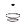 Люстра Crystal Lux FERNANDO SP123W LED D600+800 COFFEE/BLACK