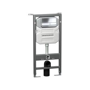 Система инсталляции для унитазов Ceramica Nova Envision Flat CN1002CH кнопка хром