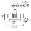 Встраиваемый точечный светильник Technical Neo DL139-GU10-B фото 8