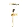 Душевой комплект Vincea Alba VSFW-422T1BG встраиваемый, двухрежимный, термостатический, брашированное золото