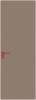 Межкомнатная дверь Profil Doors 1 AGK цвет профиля Красный антрацит, стекло безопасное 4 мм монохром капучино 700x2000