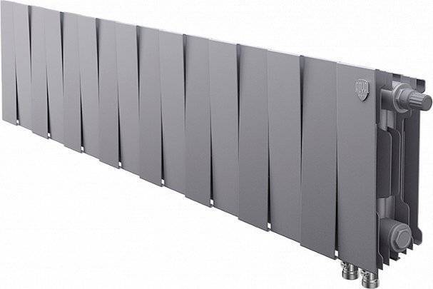 Радиатор биметаллический Royal Thermo Piano Forte 200 VDR silver satin, 16 секций