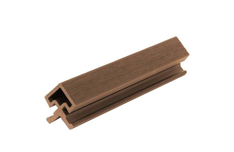 Угол внешний для фасадной панели Polivan Group Nusadua (Нусадуа) ДПК 3D Co-Extrusion (Текстура дерева Коэкструзия) Mix Sand (Микс Песочный) 3600x57x57