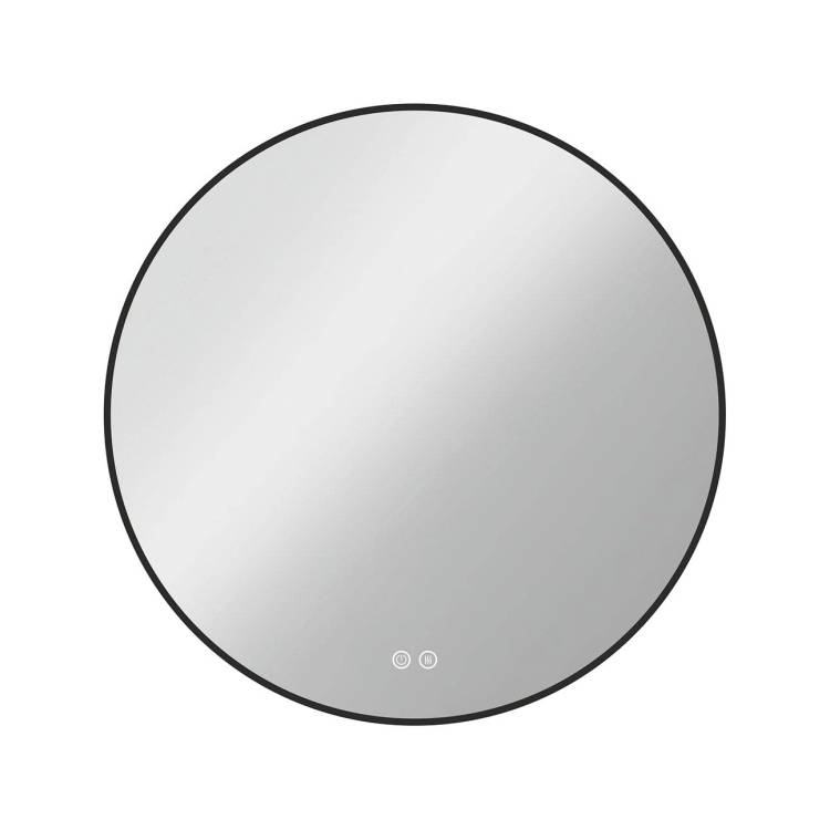 Зеркало Vincea VLM-3DE800B-2 800x800 с сенсорным выключателем и диммером, антизапотевание
