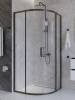 Душевой уголок Cezares PLANE-R-2-90-C-GM профиль оружейная сталь, стекло прозрачное, 90x90x195 фото 4