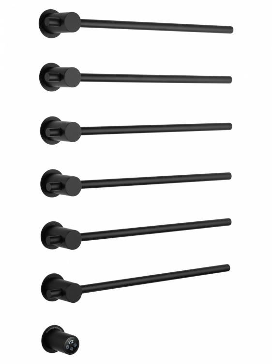 Полотенцесушитель электрический Wonzon & Woghand Baden WW-AL366-MB черный