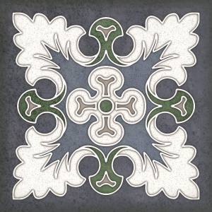 Декор Керлайф Smalto 924211 Decor 1 Blu 15x15