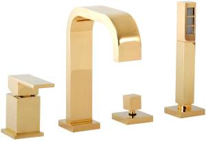 Смеситель на борт ванны Migliore Kvant Gold 25392
