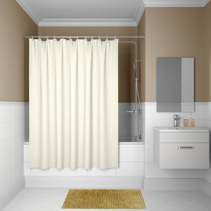 Штора для ванной Iddis Decor D23P218i11 полиэстер, 180x200, бежевый