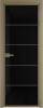 Межкомнатная дверь Profil Doors 5 AX цвет профиля Шампань, стекло безопасное 6 мм черный триплекс 700x2000