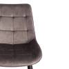 Стул Tetchair Abruzzo (mod. 8060) 19232 светло-серый (HLR 24)/черный 54x62x83 фото 6