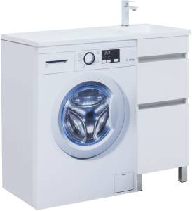 Тумба под раковину Aquanet Vega 40 329122 белый глянец