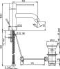 Смеситель для раковины Paini Cox 78PZ211LBL фото 3