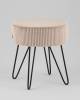 Пуф Stool Group Спейси vd-spacy-cl-cream бежевый, велюр рельефный фото 2