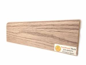 Плинтус МДФ TeckWood цветной Дуб Дакота 2150х75х16