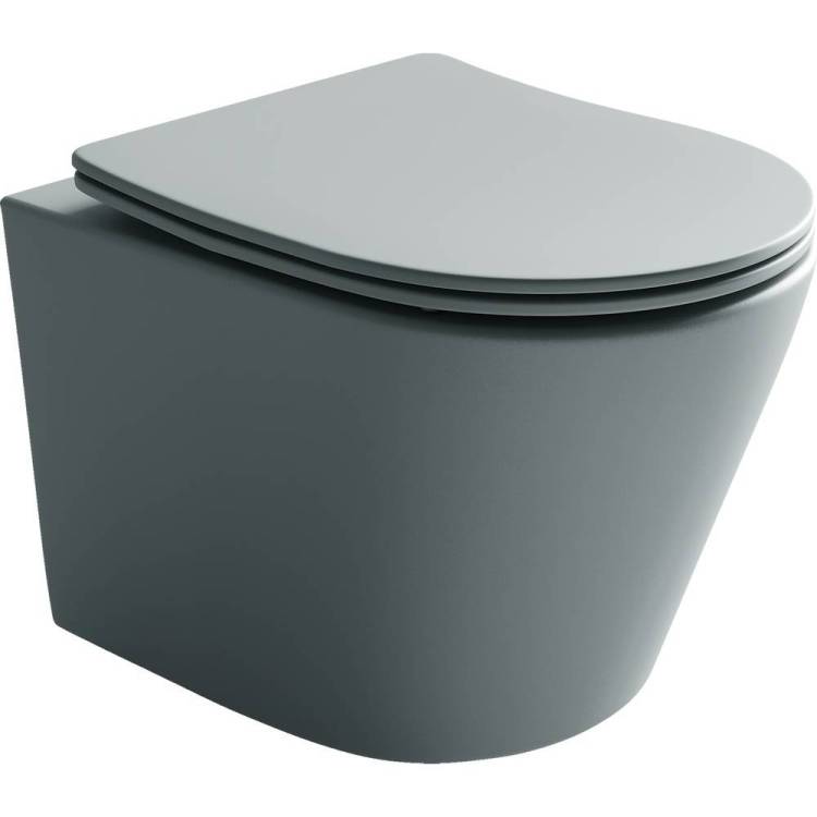 Унитаз подвесной Ceramica Nova Balearica CN6000MH антрацит матовый