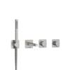 Душевой комплект Wasserkraft Tauber A6451.296.298.275.100.276 встраиваемый, с лейкой и изливом, никель фото 3