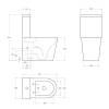 Унитаз-компакт BelBagno Flay-Tor BB2149CP-TOR/SC/BB2149T безободковый, с сиденьем микролифт, белый фото 11