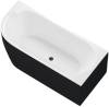 Акриловая ванна Aquanet Family Elegant B 180x80 3806N Gloss Finish (панель Black matte)