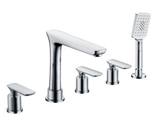 Смеситель для ванны AltroBagno на 5 отверстий Aperto 020102 Cr