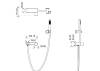 Смеситель для ванны Boheme Stick 123-WCR White Diamond Chrome фото 2