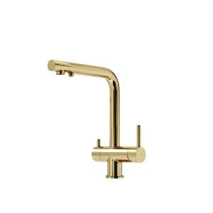 Смеситель для кухни Sancos Foster SC4014ZG под фильтр, золотой глянцевый